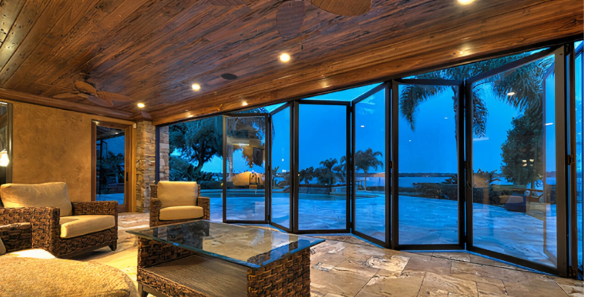 Aluminum Thermally Controlled Folding Doors